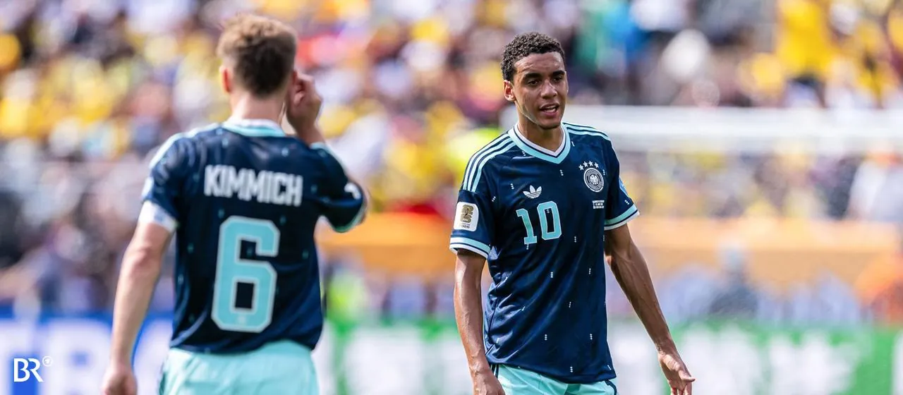 Bayern- und Nationalspieler Joshua Kimmich und Jamal Musiala