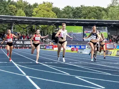 Im Halbfinale vorn, im Endlauf Zweite: Talea Prepens aus Cloppenburg gewann bei den Deutschen Meisterschaften in Wattenscheid Silber über 200 Meter.